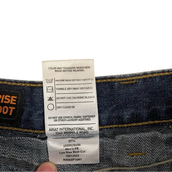 Ariat FR M4 Flame Resistant Low Rise Boot Cut Denim Work Jeans HRC 2 Size 42/36 - Picture 9 of 14